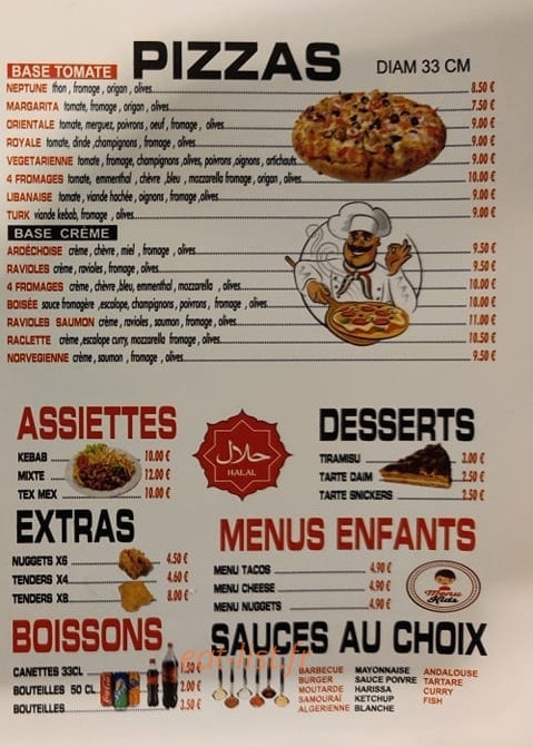 Royal Food 26 — carte page 2