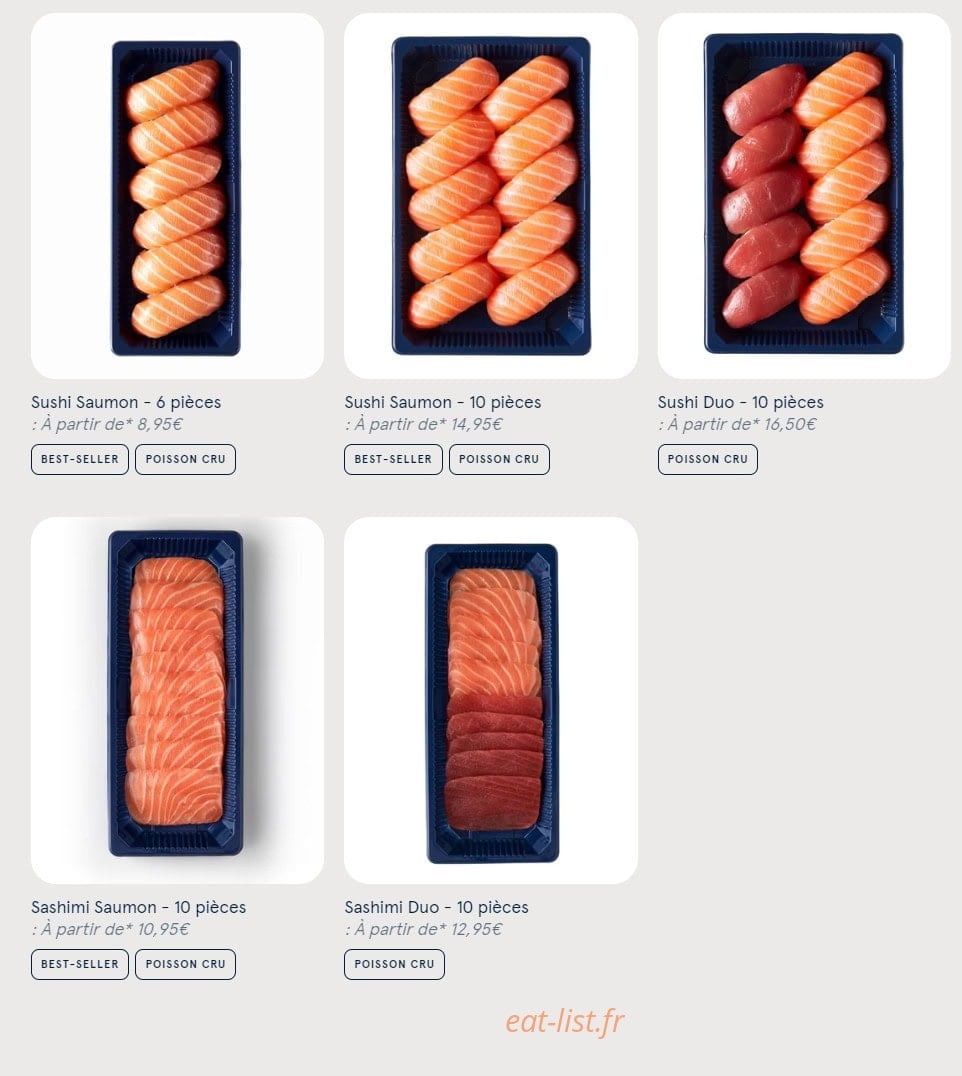 Sushi Daily — carte page 7