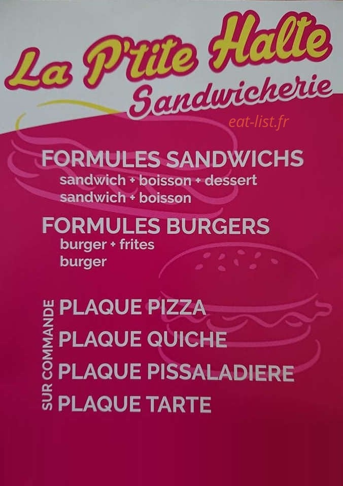 La P'tite Halte — carte page 2
