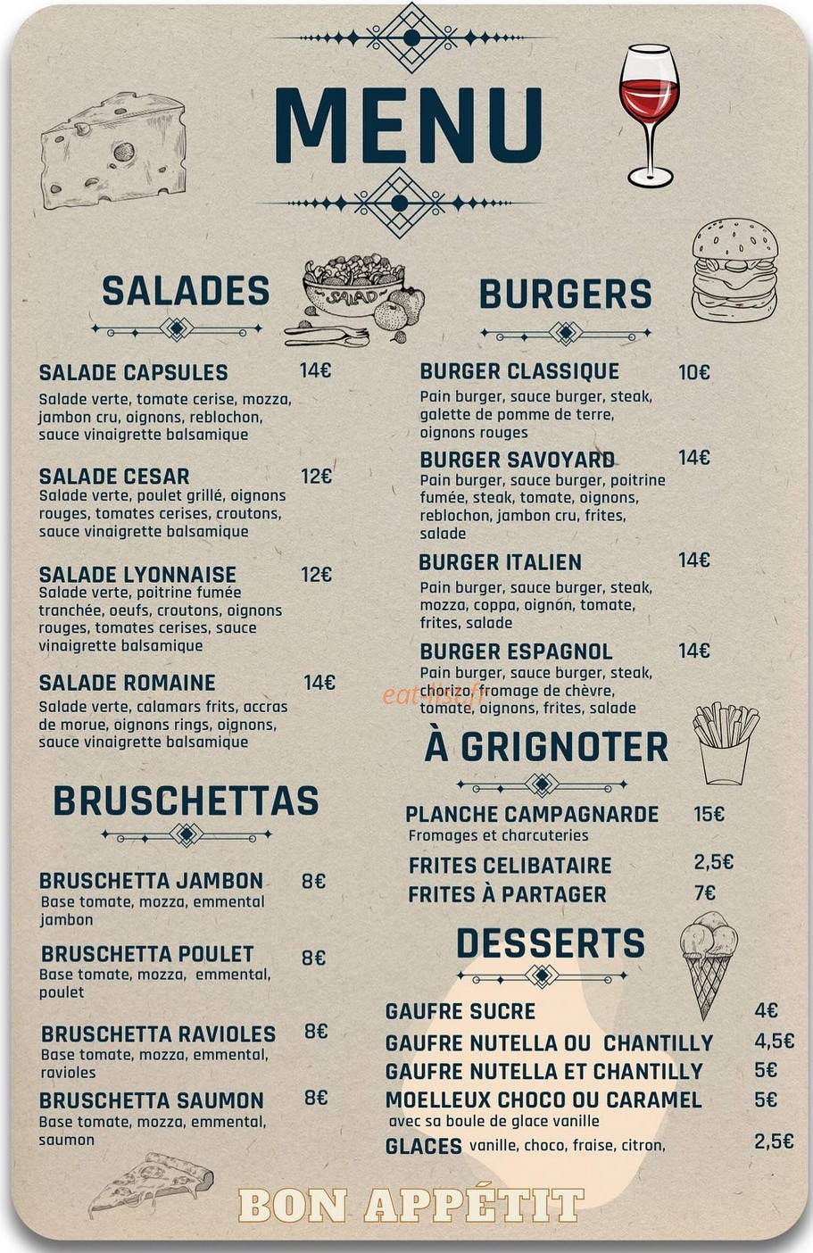 Capsules & Bouchons — carte page 1