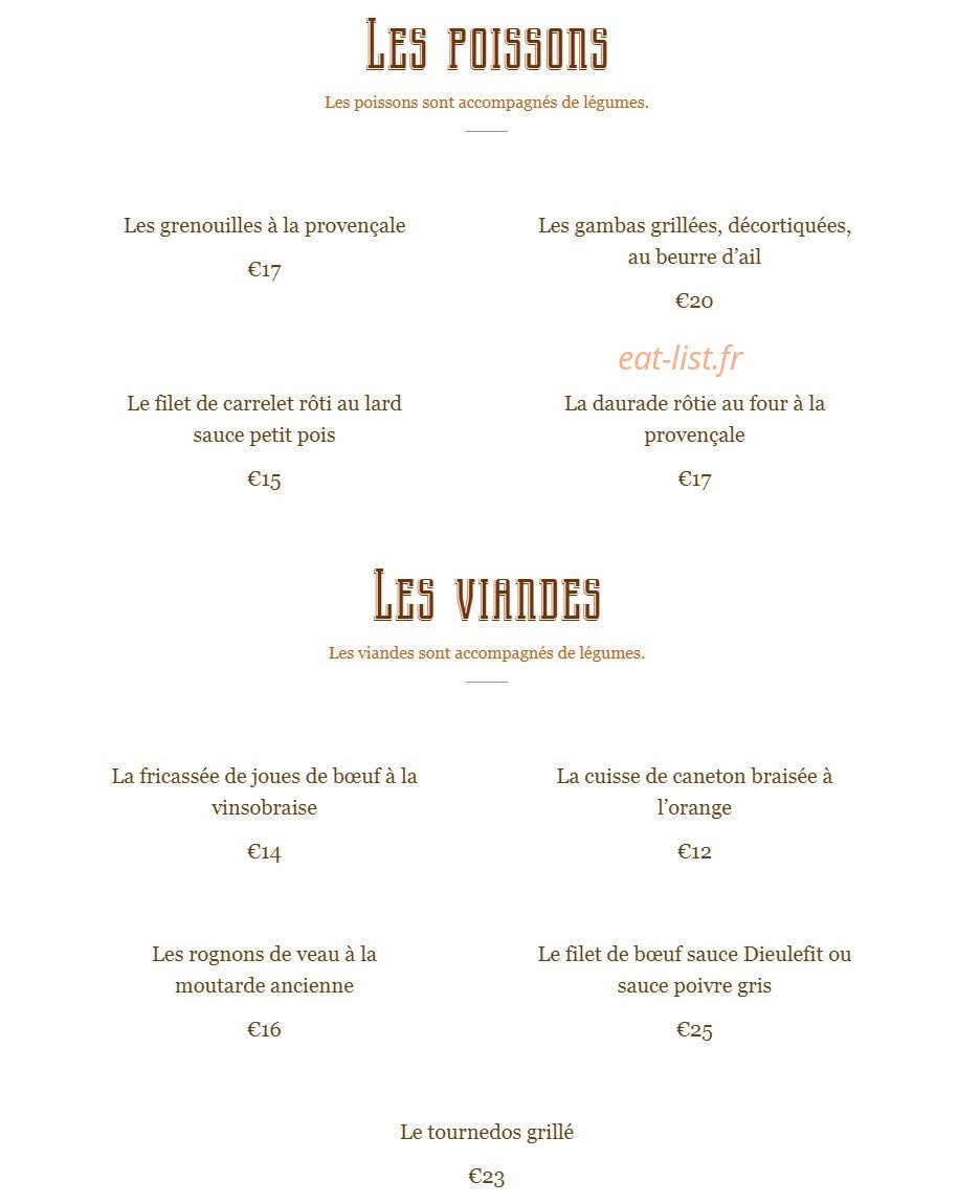 Le Relais Du serrie — carte page 2