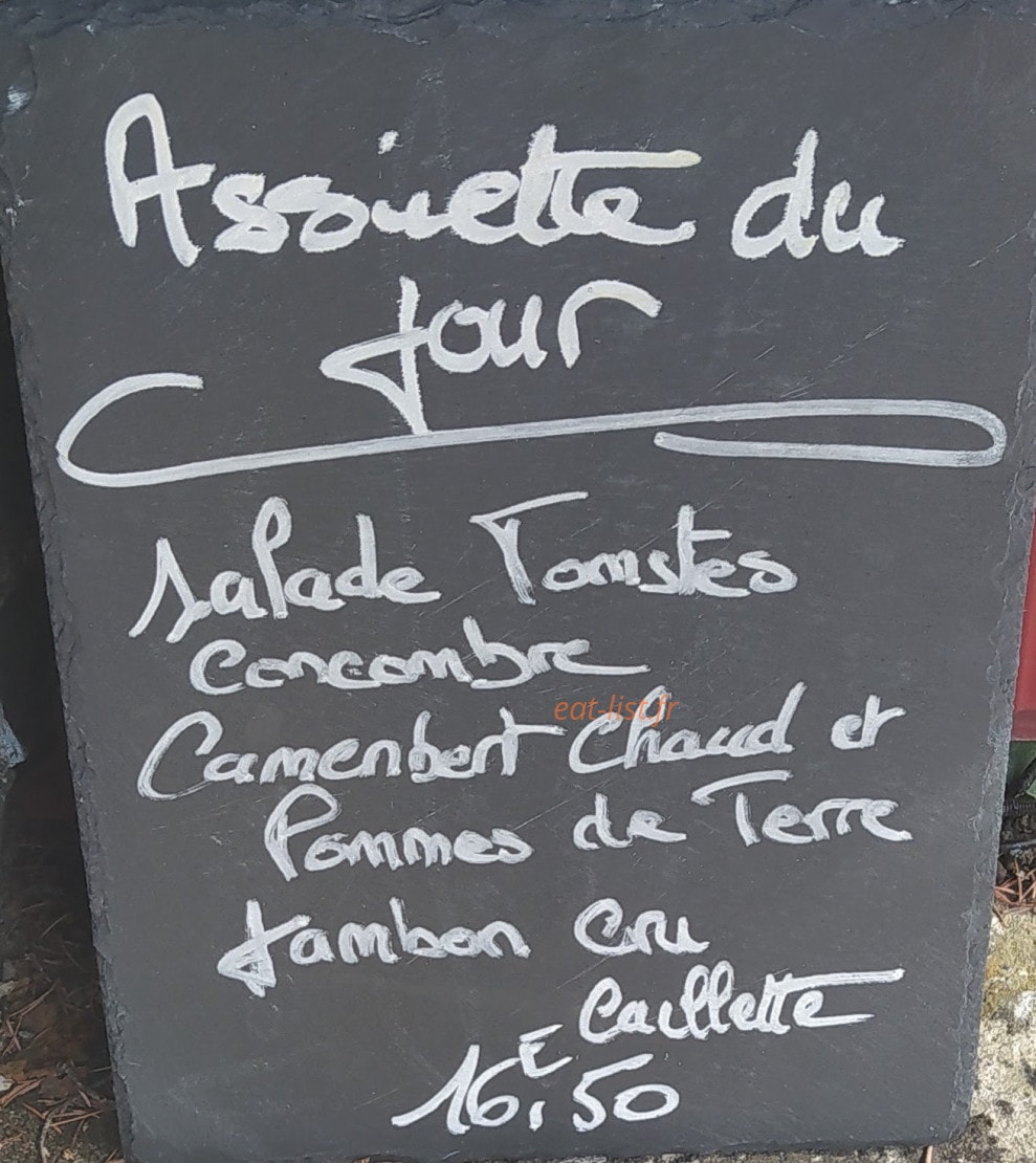 Chez Josette — carte page 1