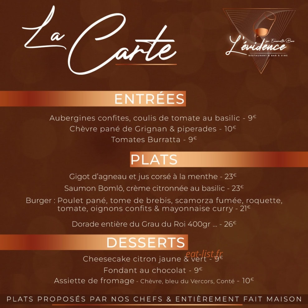 L'évidence — carte page 1