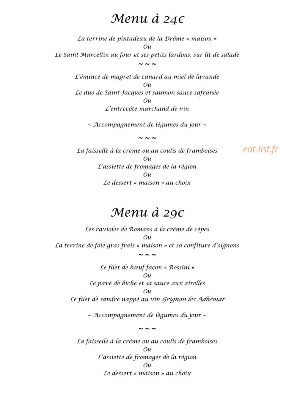 L'eau à la bouche — carte page 1