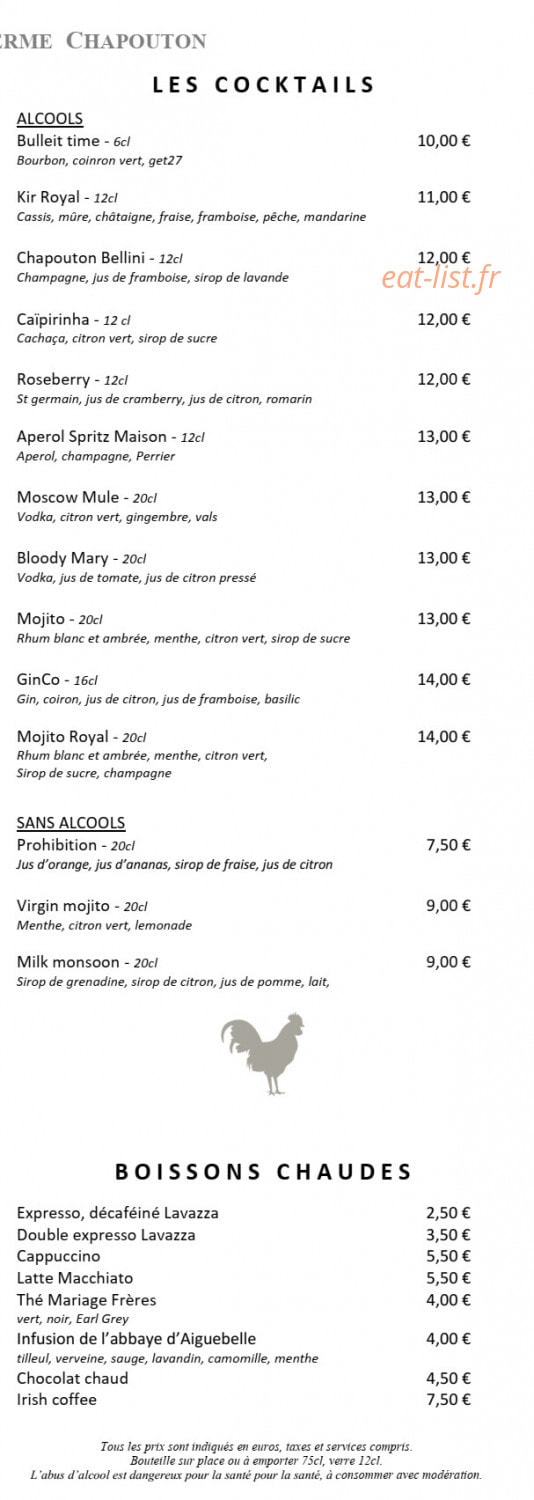 La Ferme Chapouton — carte page 5