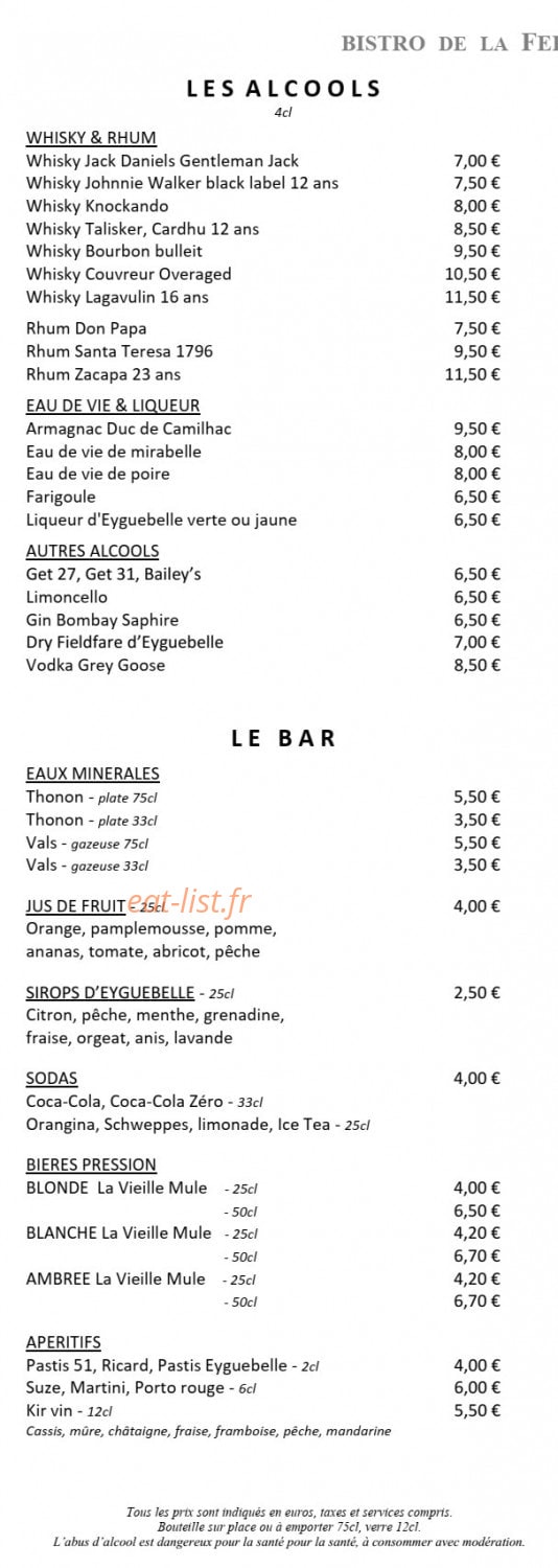 La Ferme Chapouton — carte page 4