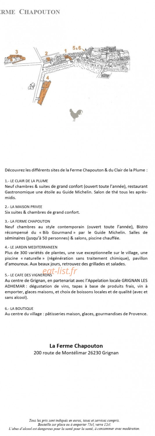 La Ferme Chapouton — carte page 7
