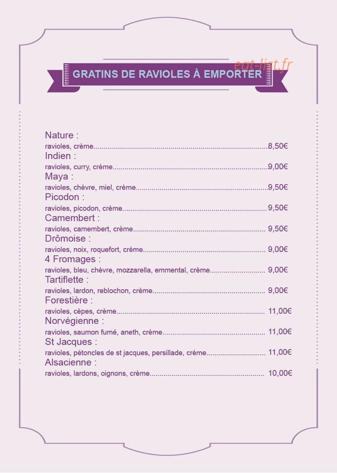 La Marquise — carte page 2