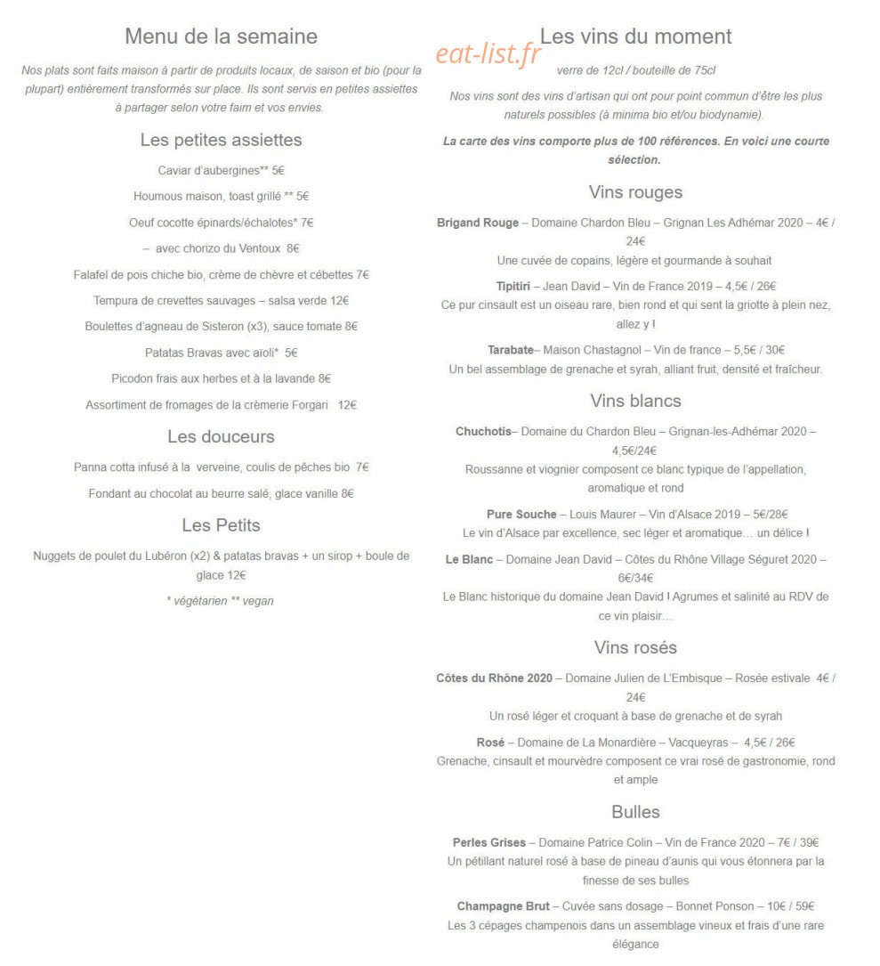 Le Pied de la Lettre — carte page 1