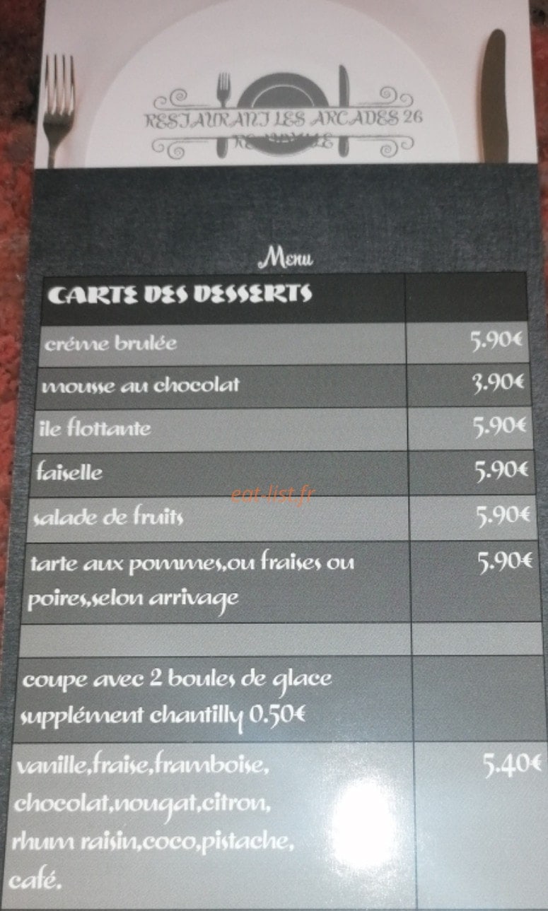 Les Arcades — carte page 4