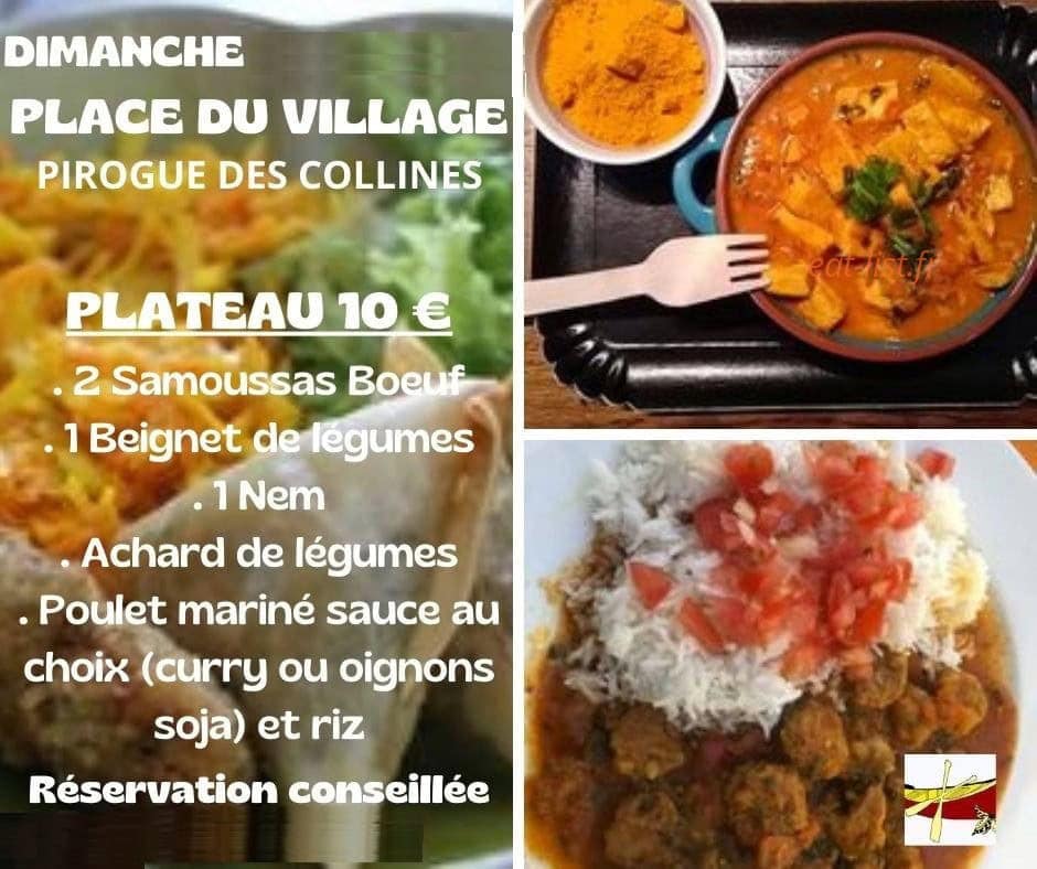 La pirogue des collines — carte page 1