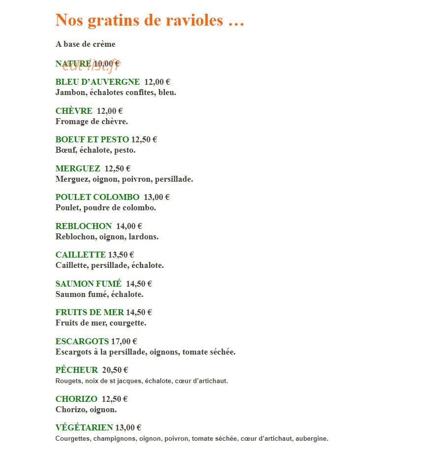 Le Relais Des Mailles — carte page 2