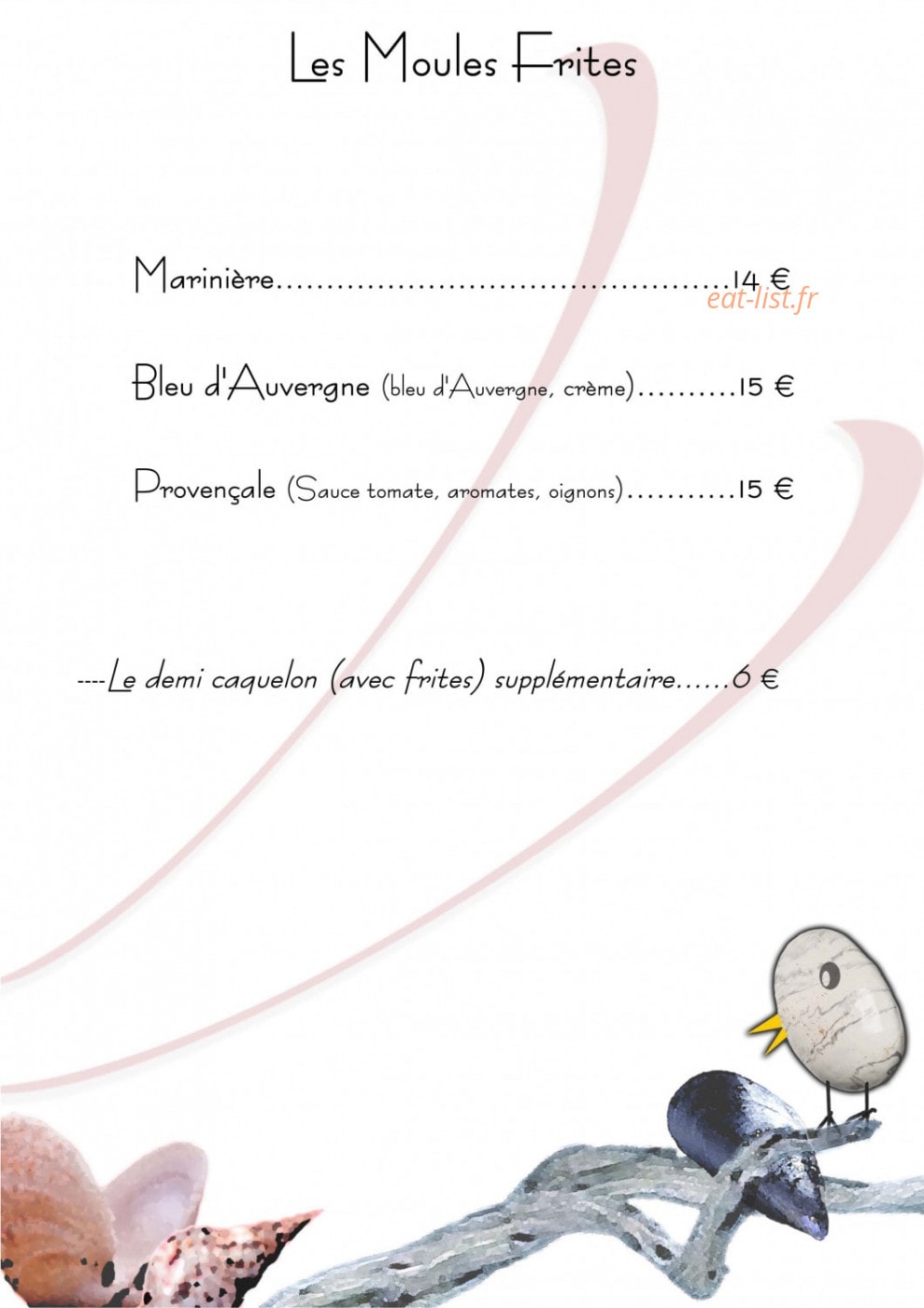Le Galet D'Or — carte page 2