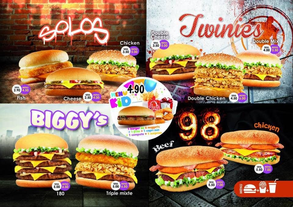 98 Burger Street — carte page 1