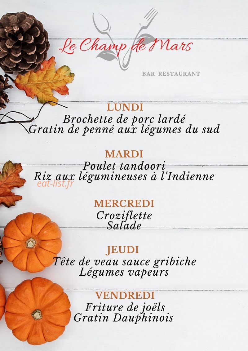 Le Champ de Mars — carte page 1