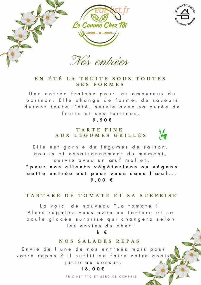 Le comme chez toi — carte page 1
