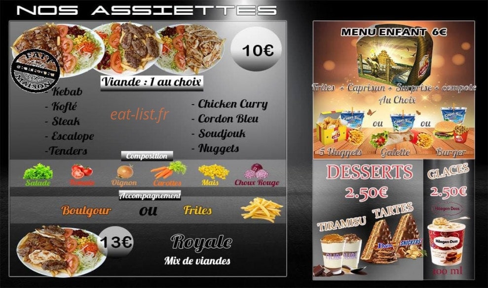 Adana Kebab & Tacos — carte page 3