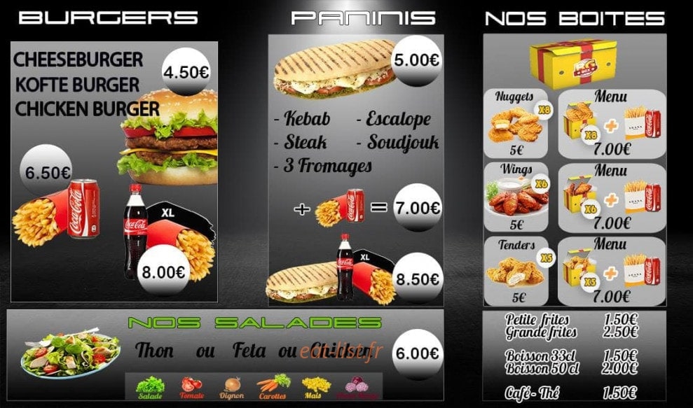 Adana Kebab & Tacos — carte page 1