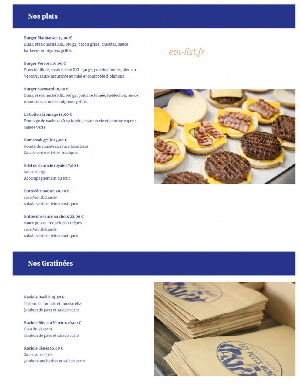 Les Potes Iront — carte page 2