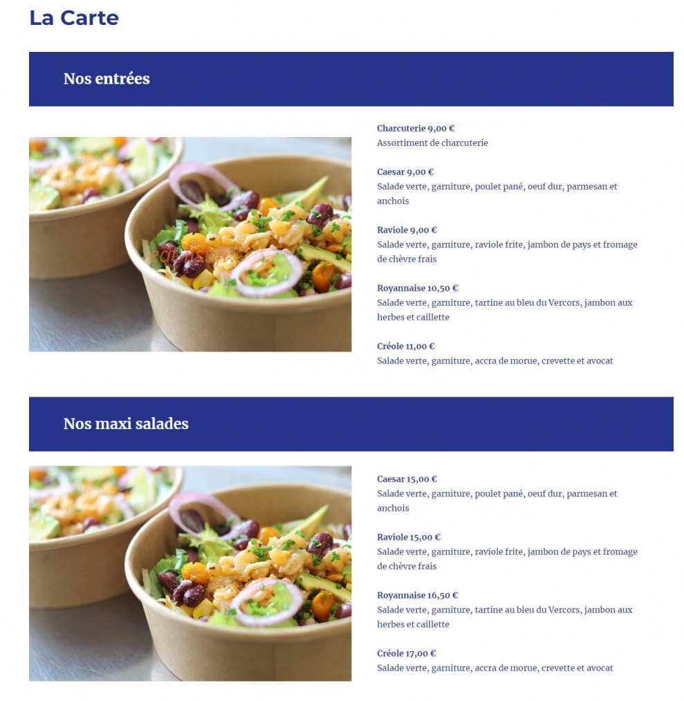 Les Potes Iront — carte page 1