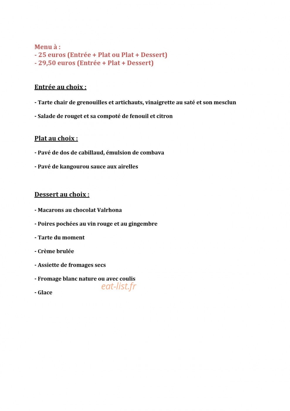 Chez Théo — carte page 2