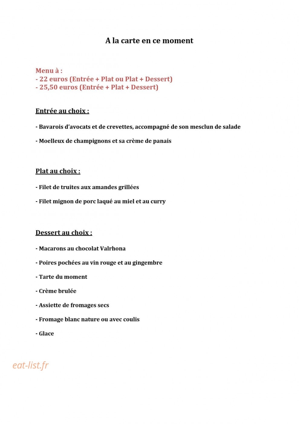 Chez Théo — carte page 1