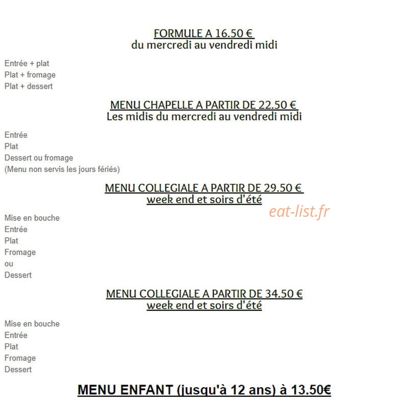La Mousse de Brochet — carte page 1