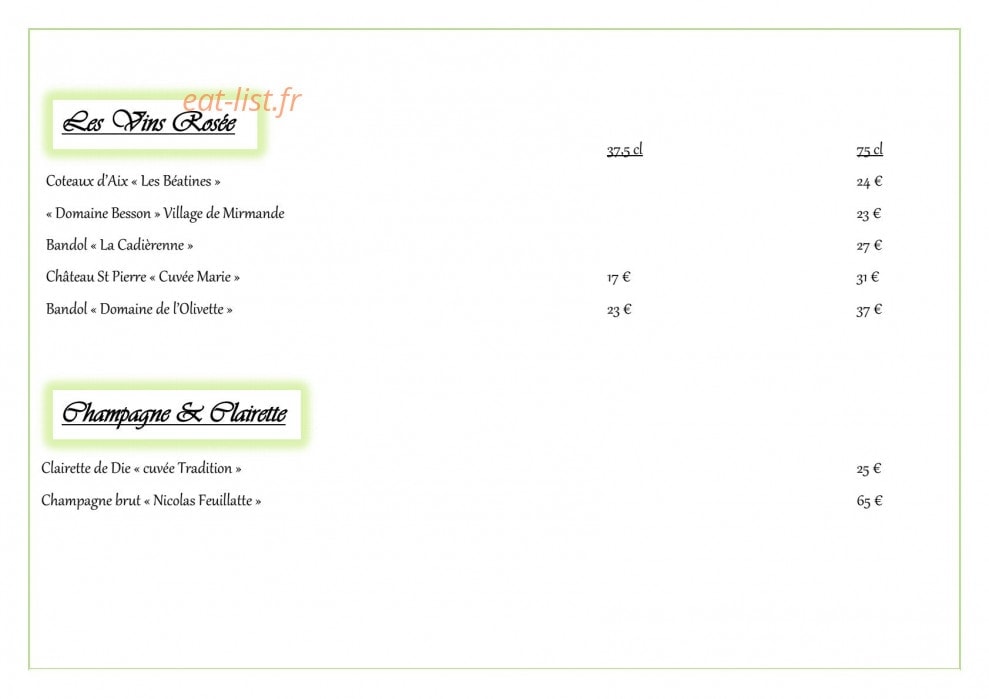 Les Oliviers — carte page 9
