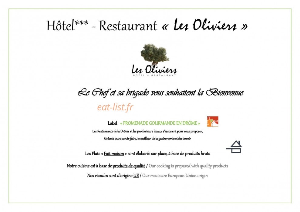 Les Oliviers — carte page 1