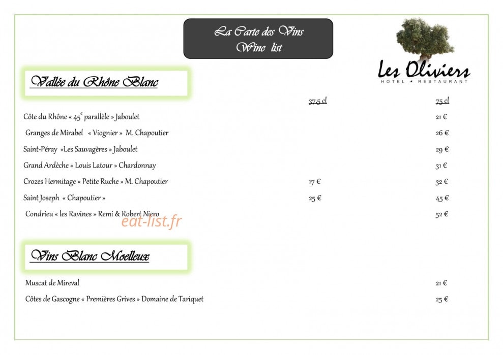 Les Oliviers — carte page 7