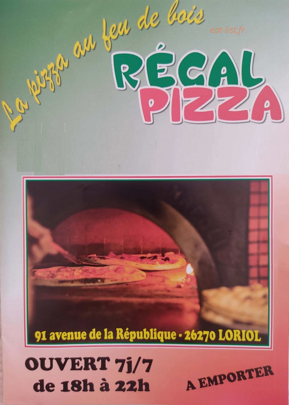 Regal pizza — carte page 1