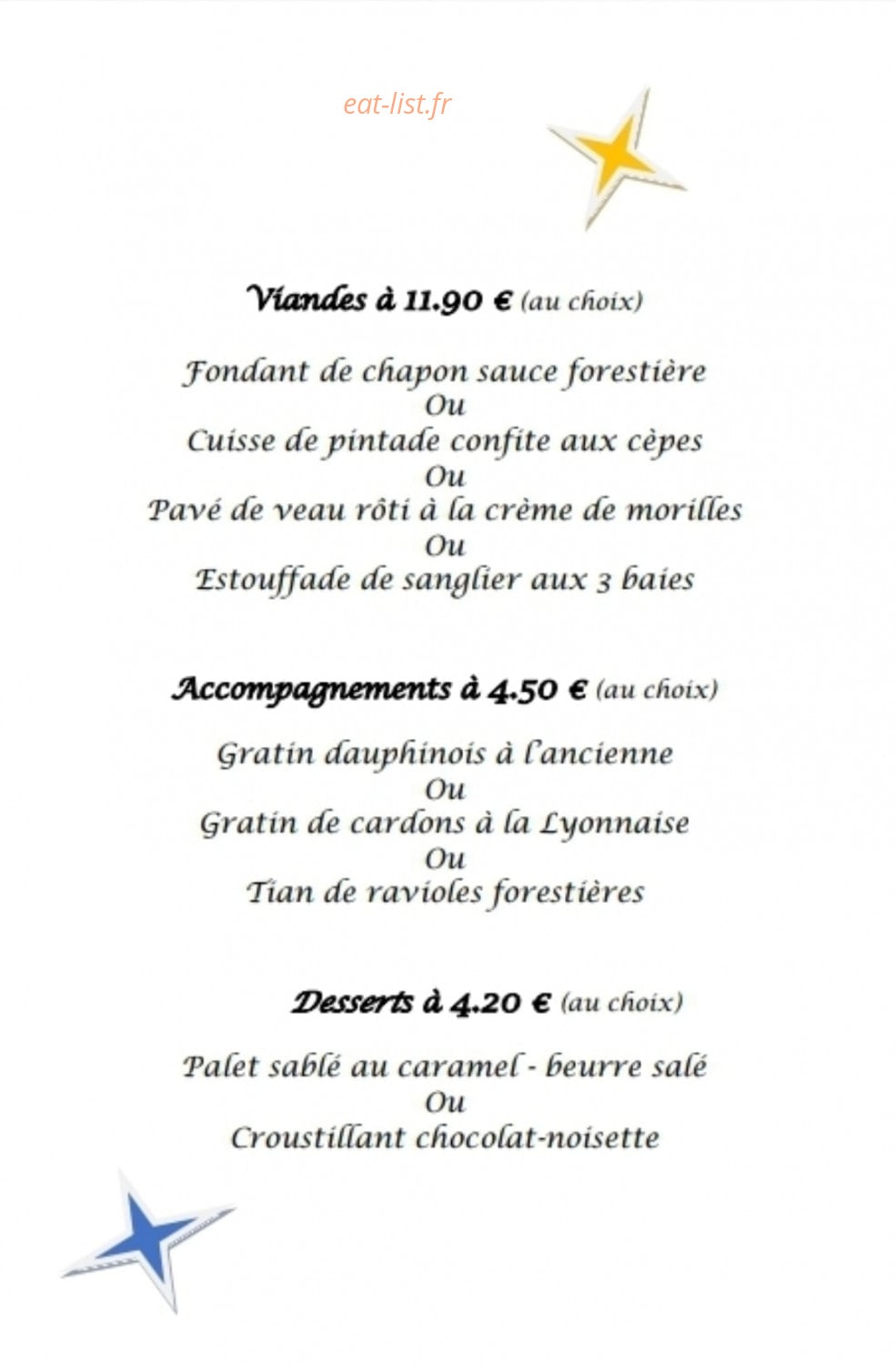 L'Evidence Gourmande — carte page 3