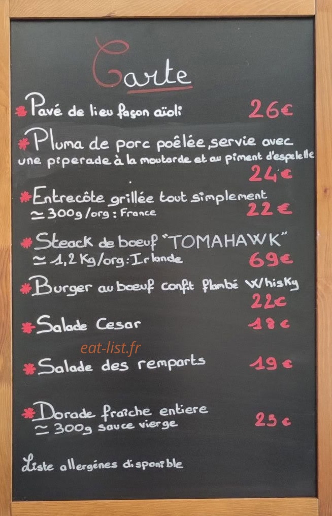 Les Remparts — carte page 1