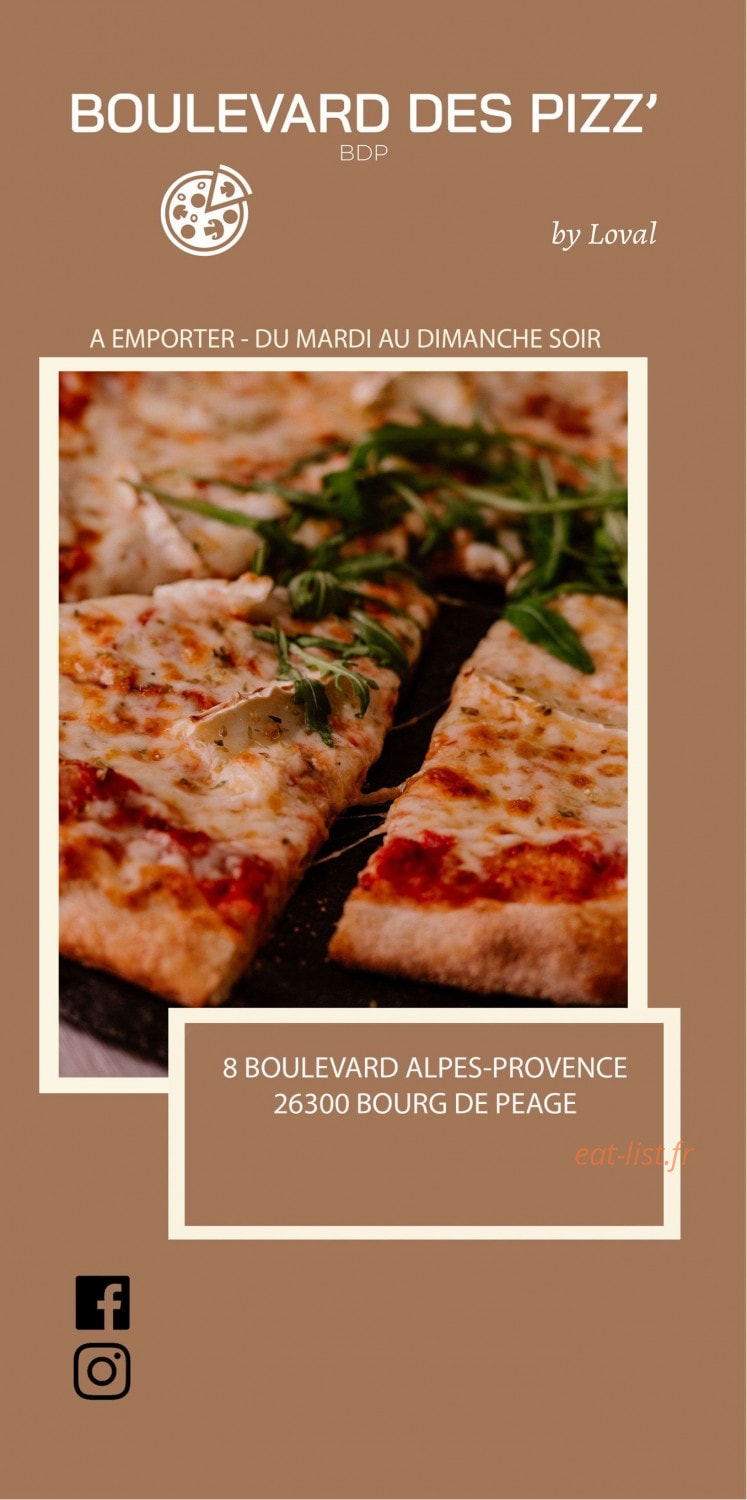 Boulevard des pizz' — carte page 1