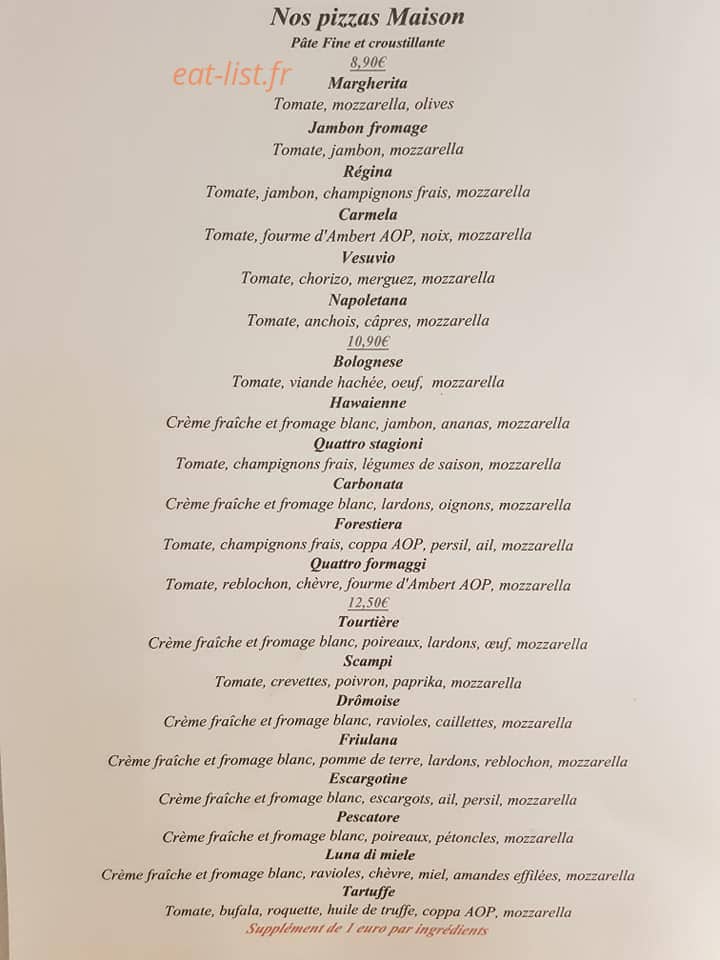 La Comedia — carte page 1