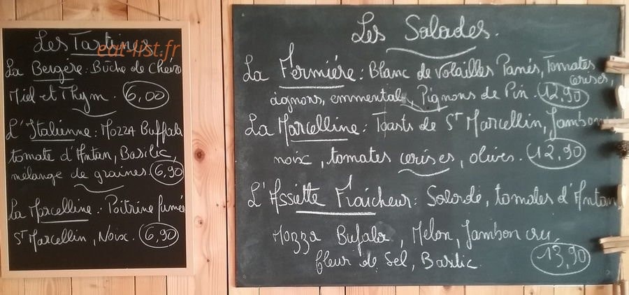 Le comptoir des saveurs — carte page 1