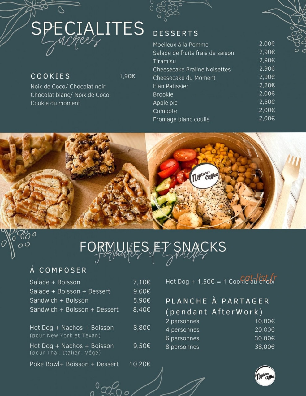 Neptune's coffee — carte page 3