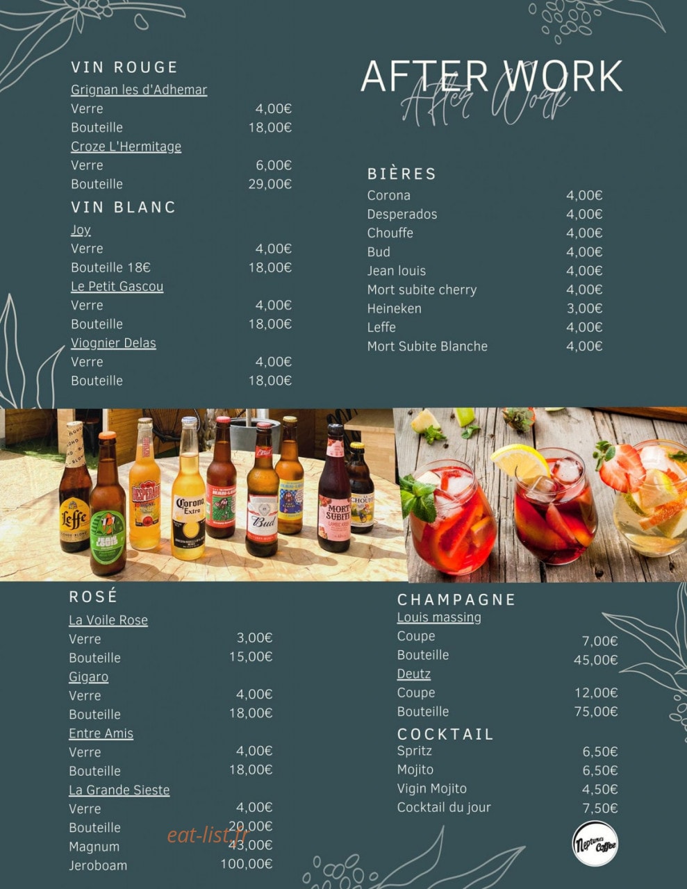 Neptune's coffee — carte page 5