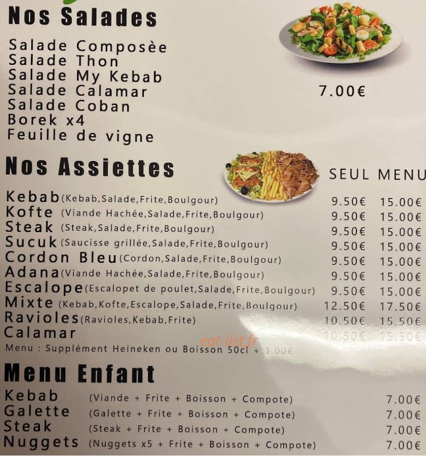 My Kebab — carte page 2