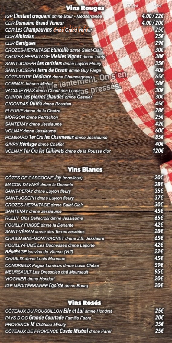 Chez Yo ! — carte page 2