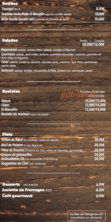Chez Yo ! — carte page 1