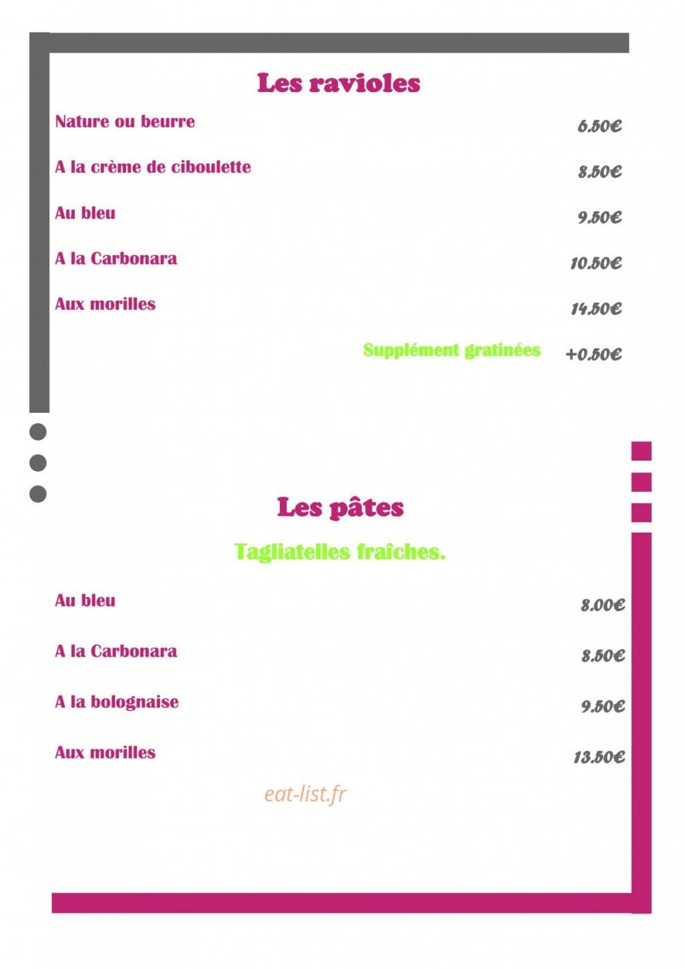 Le Provencal — carte page 4