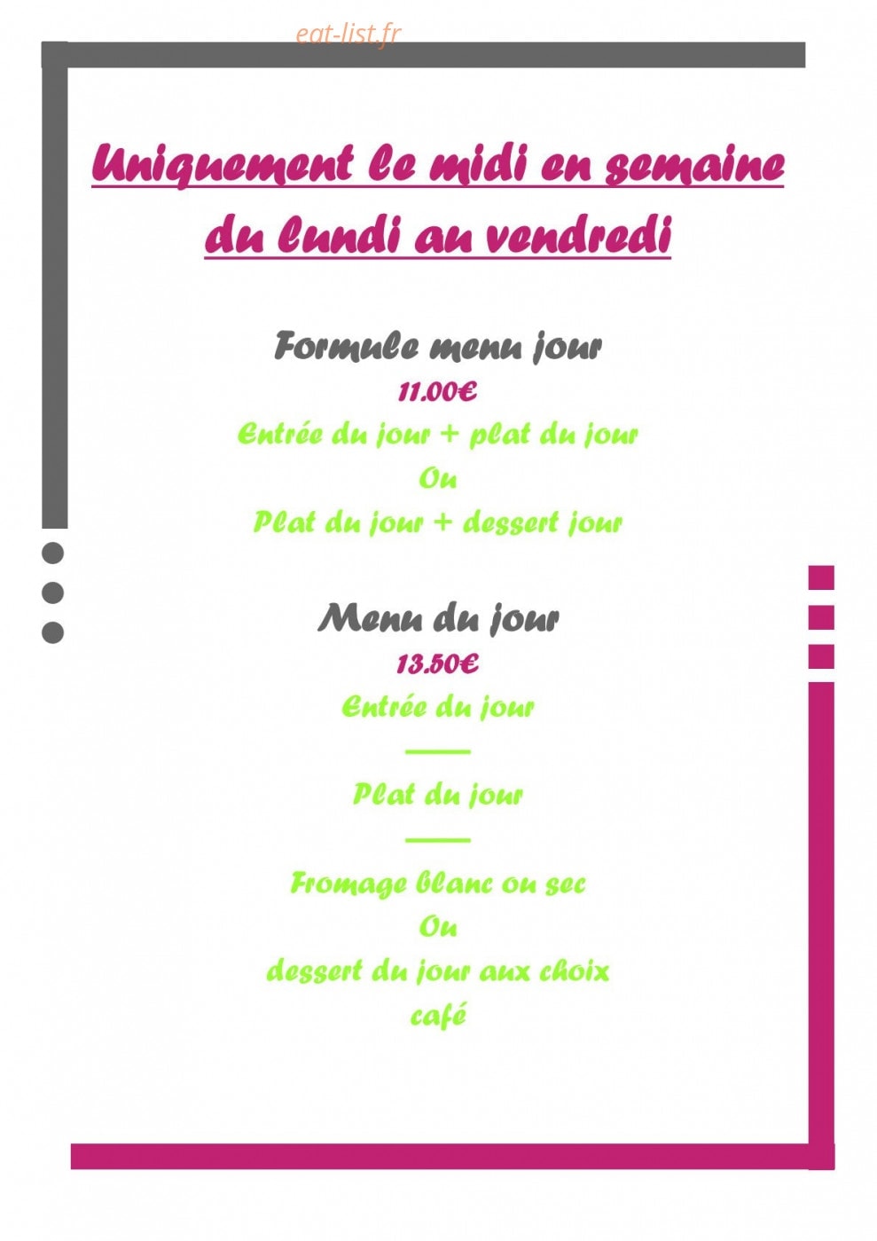 Le Provencal — carte page 8