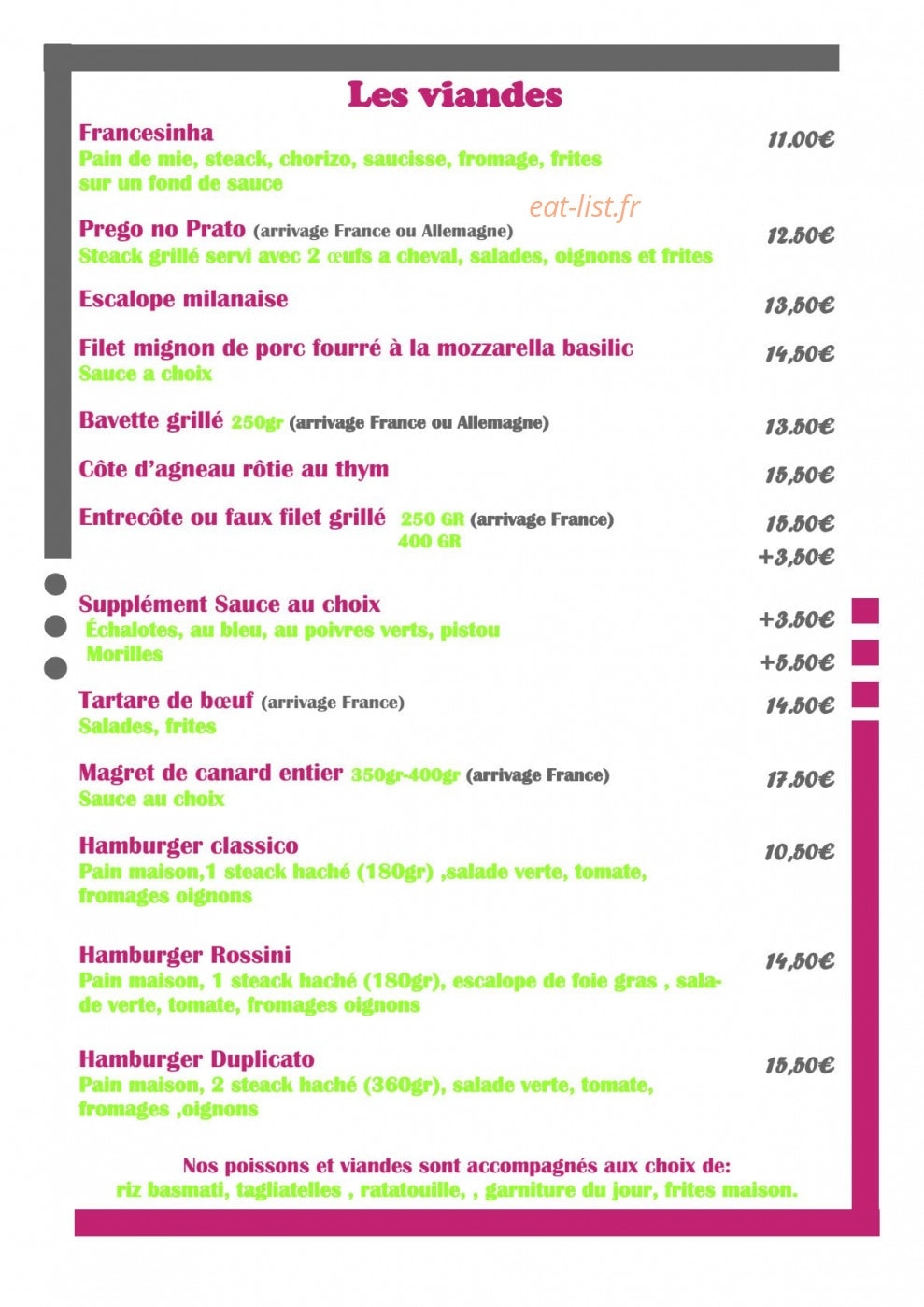 Le Provencal — carte page 3
