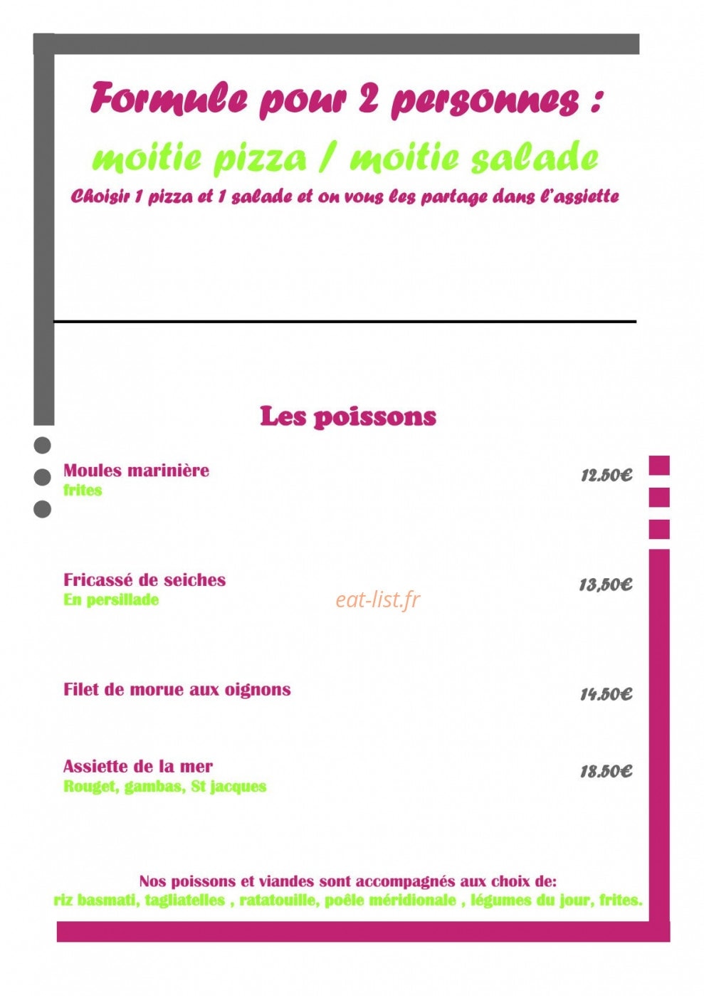 Le Provencal — carte page 2