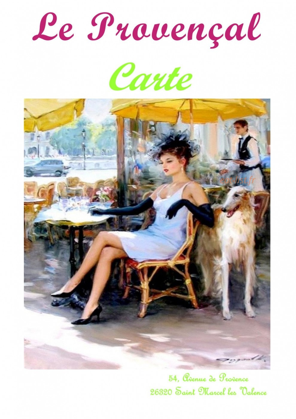 Le Provencal — carte page 1