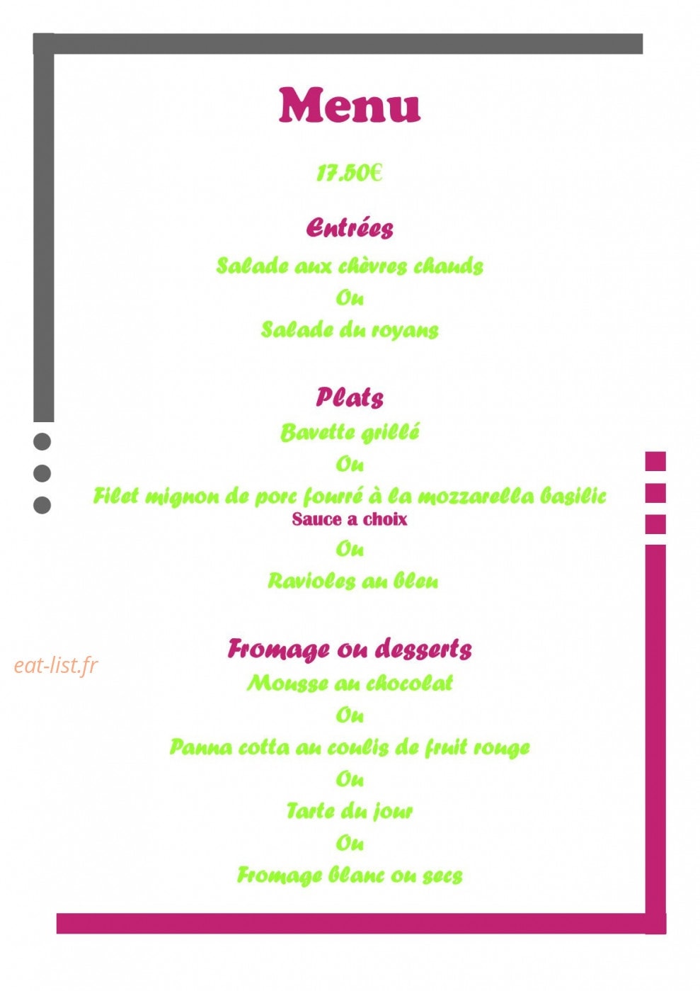 Le Provencal — carte page 6