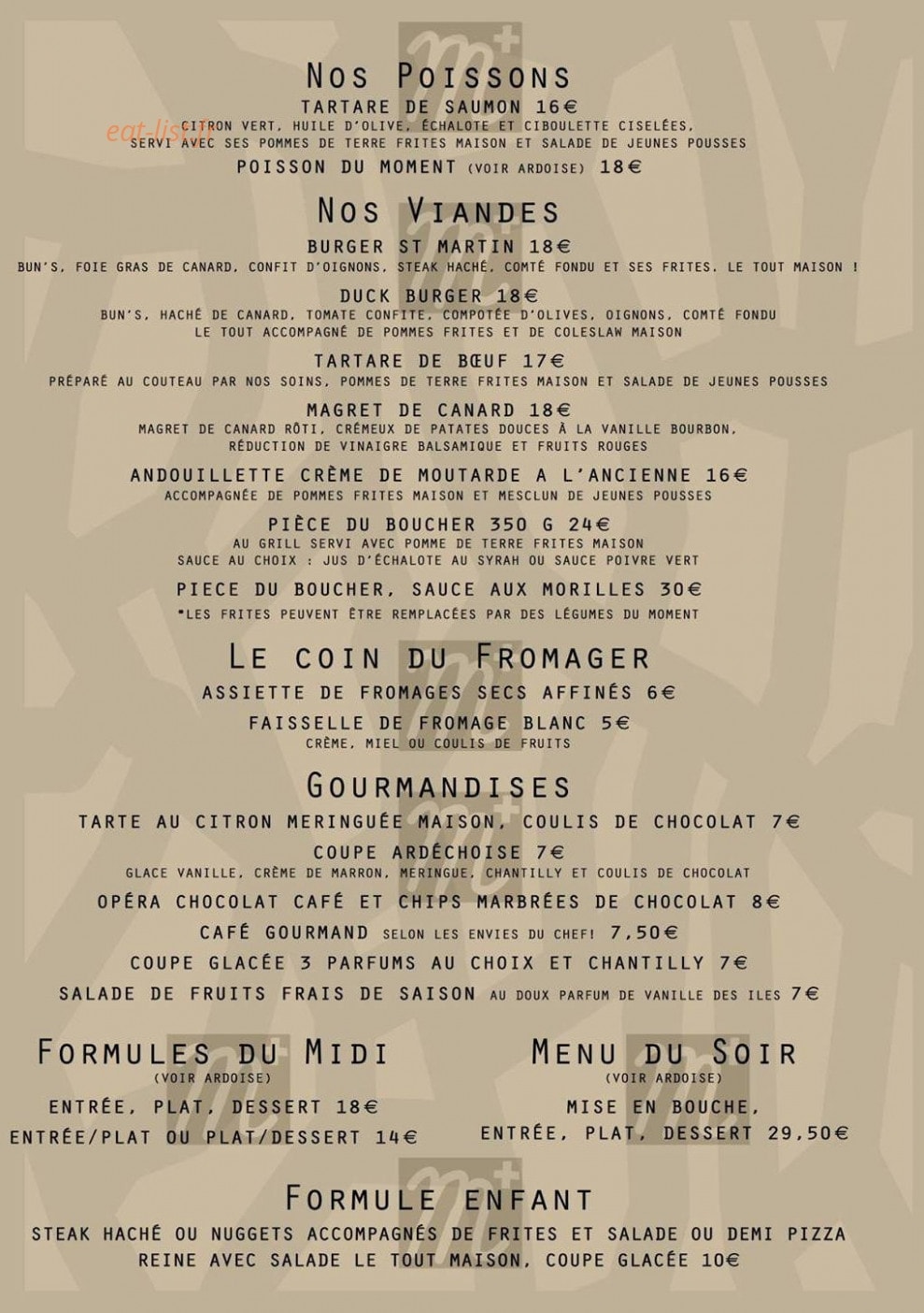 Le Saint Martin — carte page 2