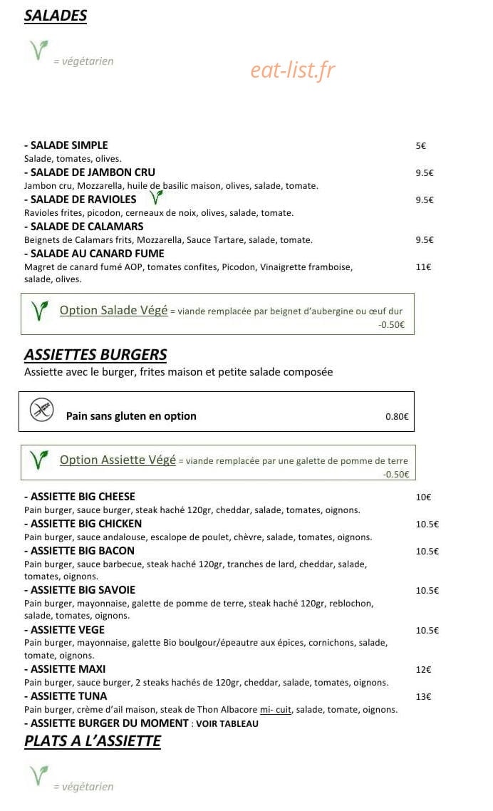 Snack du pont — carte page 2