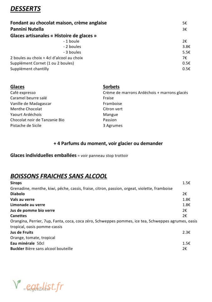 Snack du pont — carte page 6